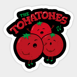 The Tomatones - Veggie Pun Singing Trio Sticker